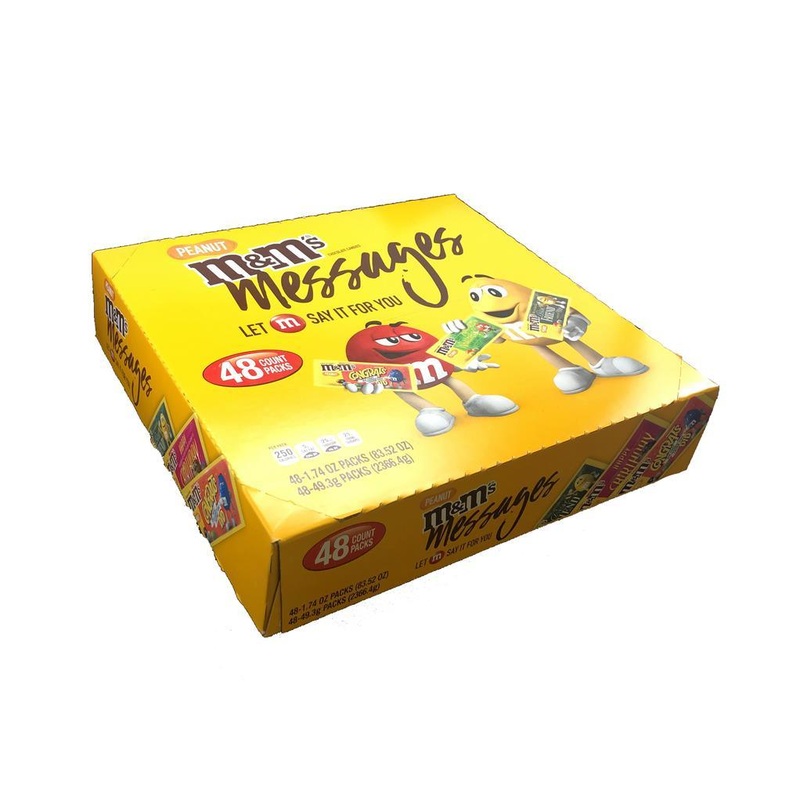 M&M’s Milk Chocolate Peanut Candies “with Messages” 1.74 oz. Bag