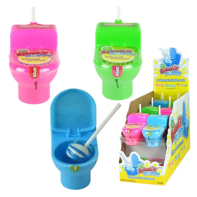 Splashy Potty Dip Candy Toilets: 12-Piece Box