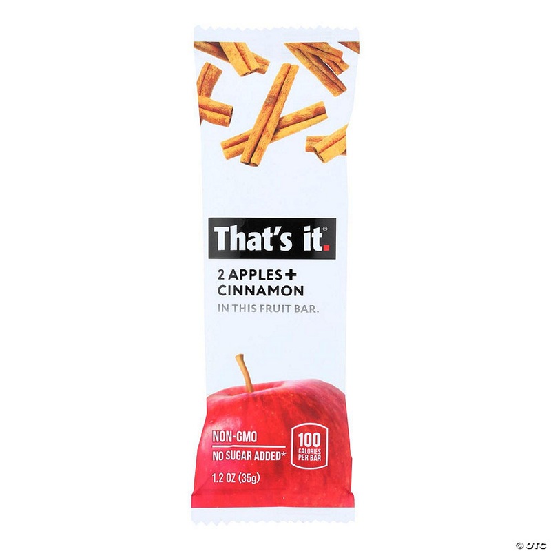 That’s It Fruit Bar Zesty – Apple Cinnamon – Case of 12 – 1.2 oz.