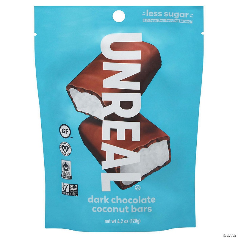 Unreal Chocolate Dark Coconut Bar Bag 4.2 oz (Pack Of 6)