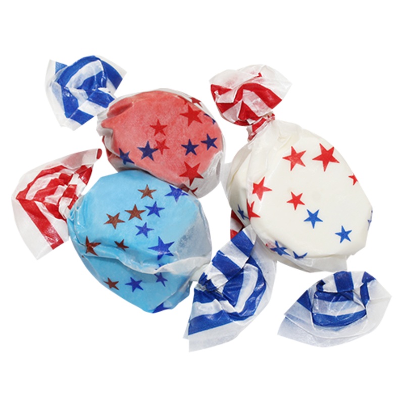 All American Red White & Blue Salt Water Taffy – Bulk Bags