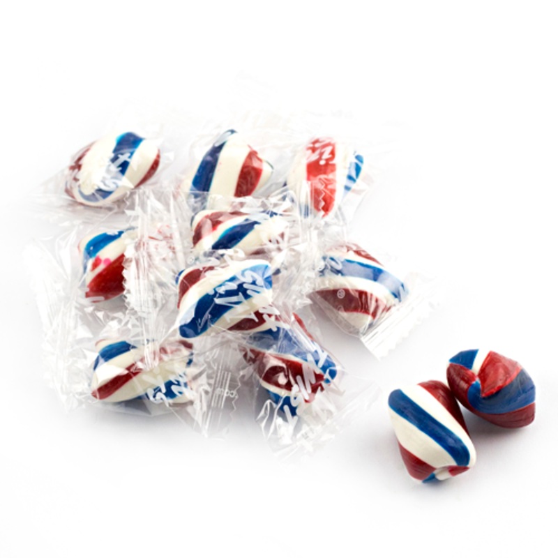 Atkinson’s Red, White & Blue Mint Twists Hard Candy – 3 LB Bulk Bag