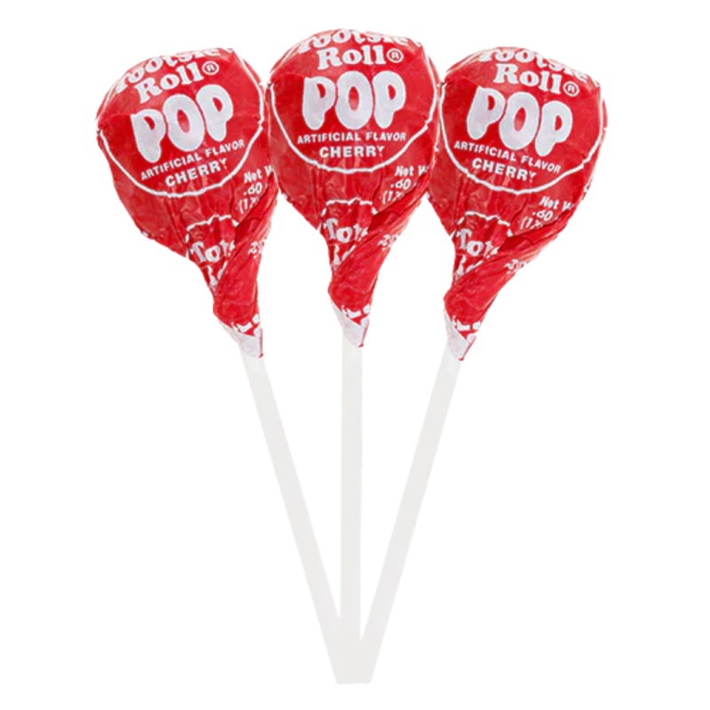 Cherry Tootsie Pops – 2 LB Bulk Bag