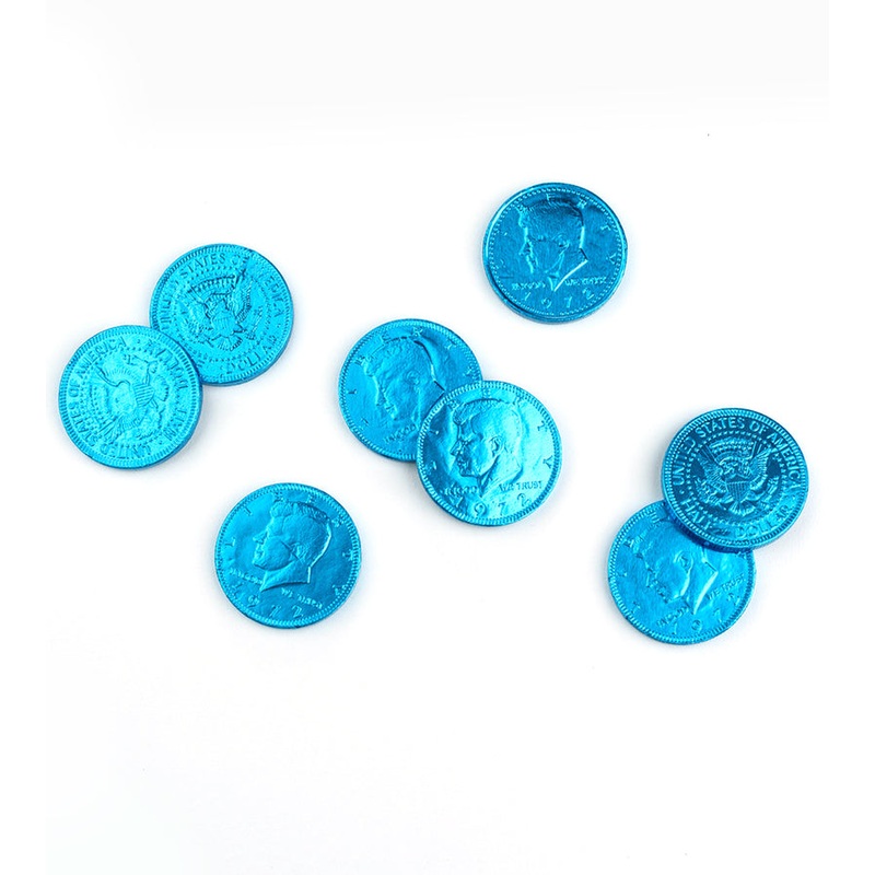 FORT KNOX CHOCOLATE COINS CARIBBEAN BLUE