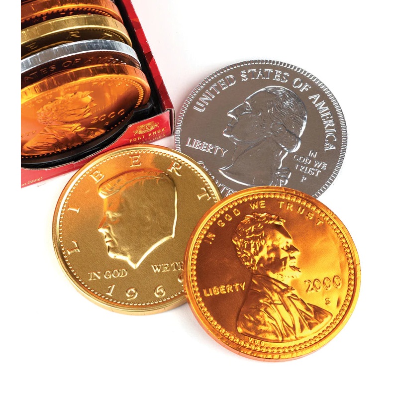 FORT KNOX CHOCOLATE HUGE MEDALLIONS