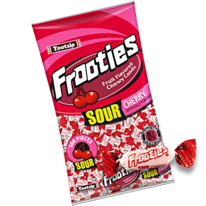 Frooties Sour Cherry Chewy Candy – 2.42 LB Bulk Bag