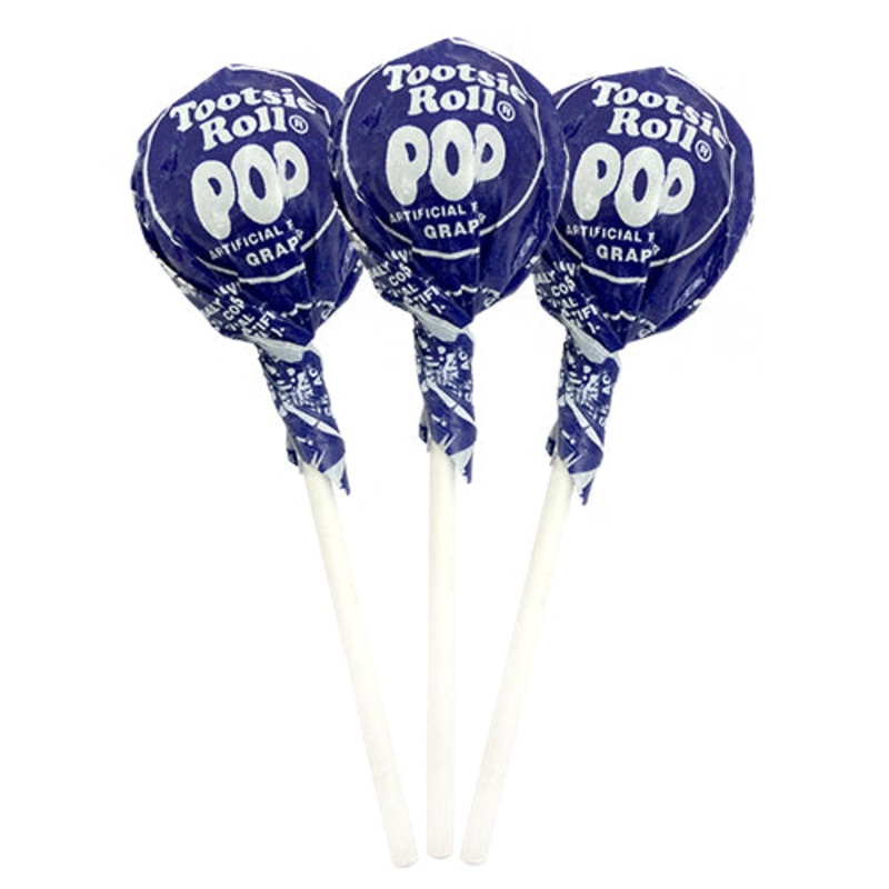 Grape Tootsie Pops – 2 LB Bulk Bag