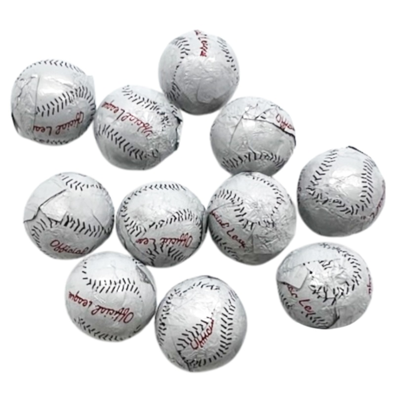 Madelaine Foil Wrapped Baseballs 2 lb. Bulk Bag