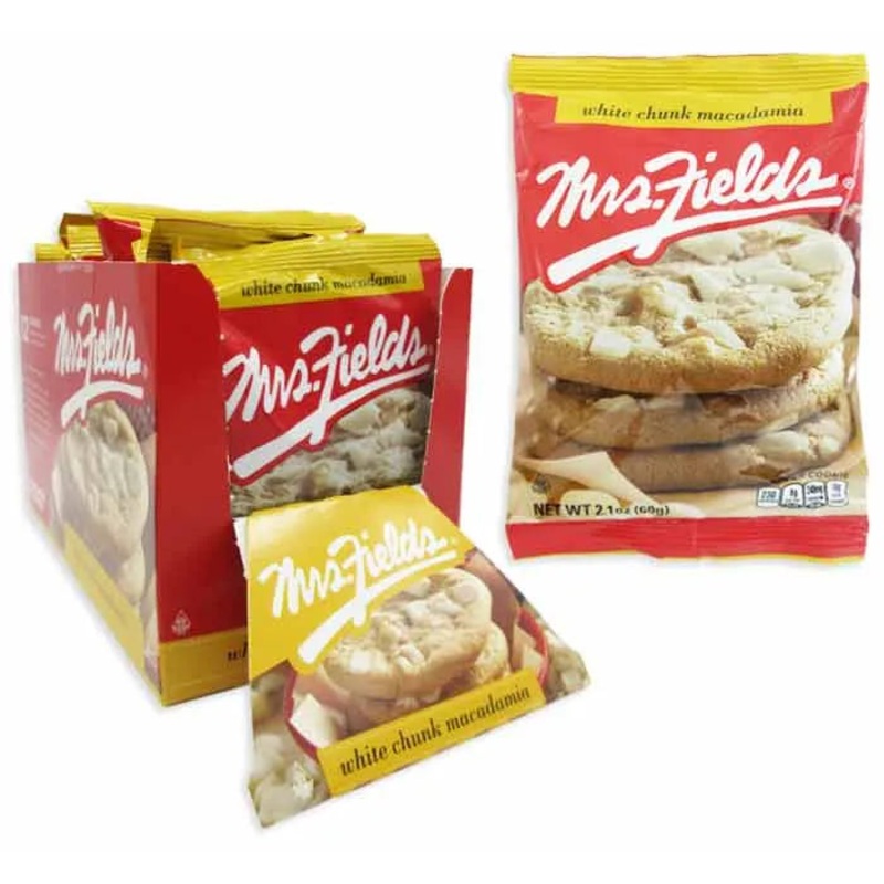 Mrs. Fields White Chocolate Chunk Macadamia Cookies: 12-Piece Box