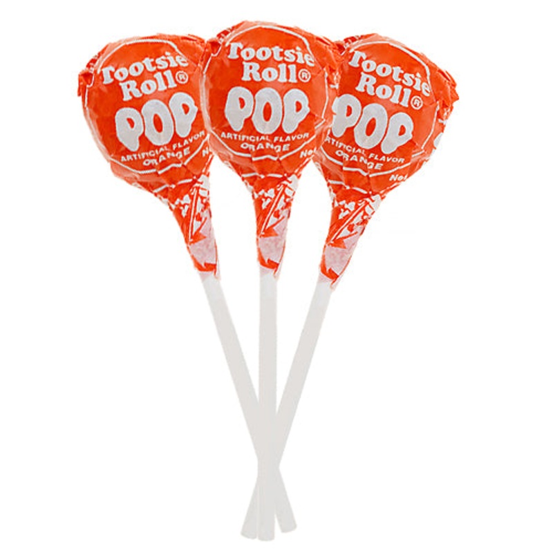 Orange Tootsie Pops – 2 LB Bulk Bag