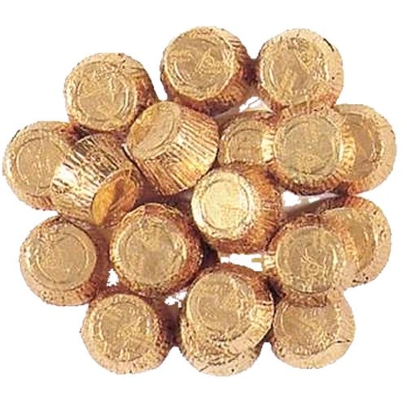 Palmer Gold Foiled Mini Chocolate Peanut Butter Cups – 3 LB Bulk Bag