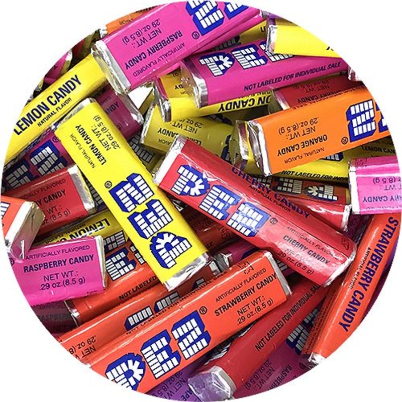 PEZ Assorted Fruit Candy Refills .29 oz. – 3 LB Bulk Bag