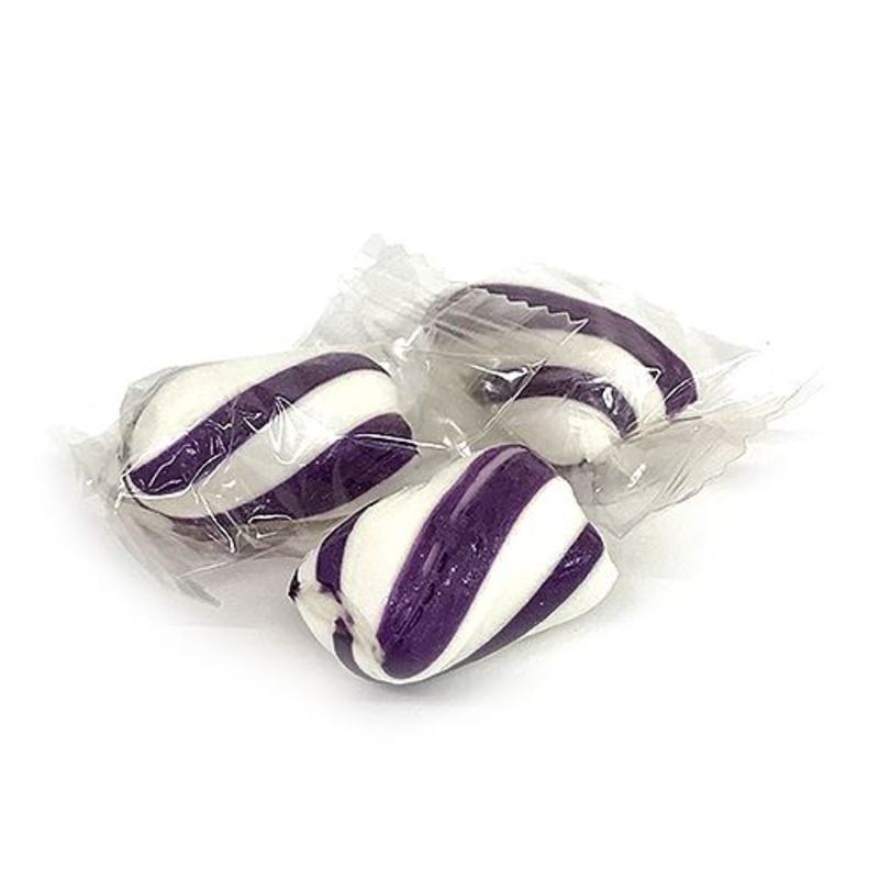 Purple & White Twists Hard Candy – 3 LB Bulk Bag