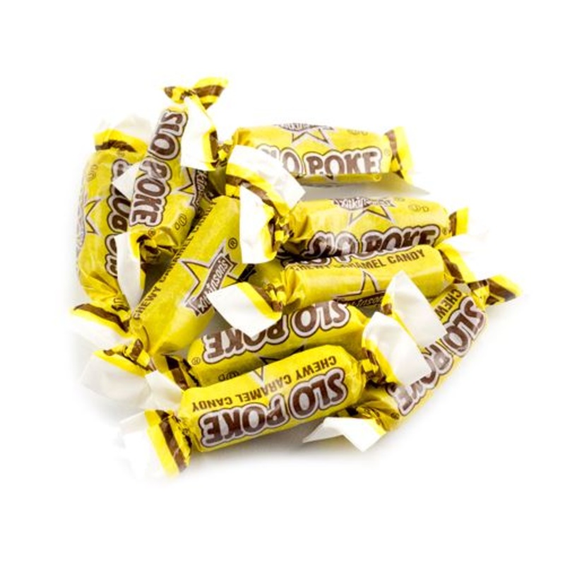 Slo Poke Bite Size Chewy Caramel Candy – 3 LB Bulk Bag