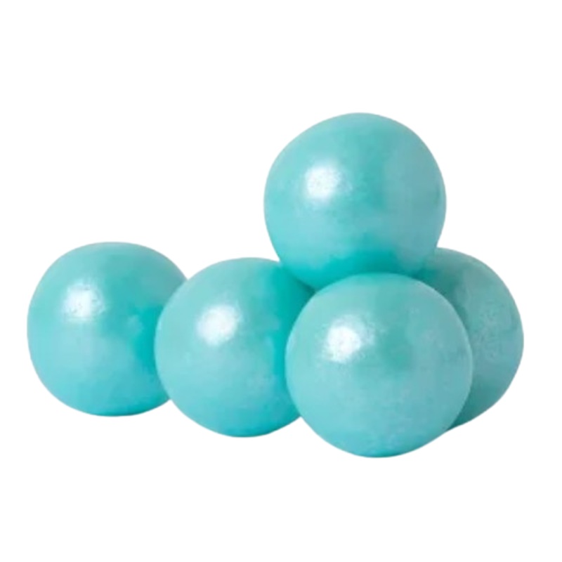 All City Candy 1″ Shimmer Turquoise Gumballs Cotton Candy Flavor 3 lb. Bulk Bag