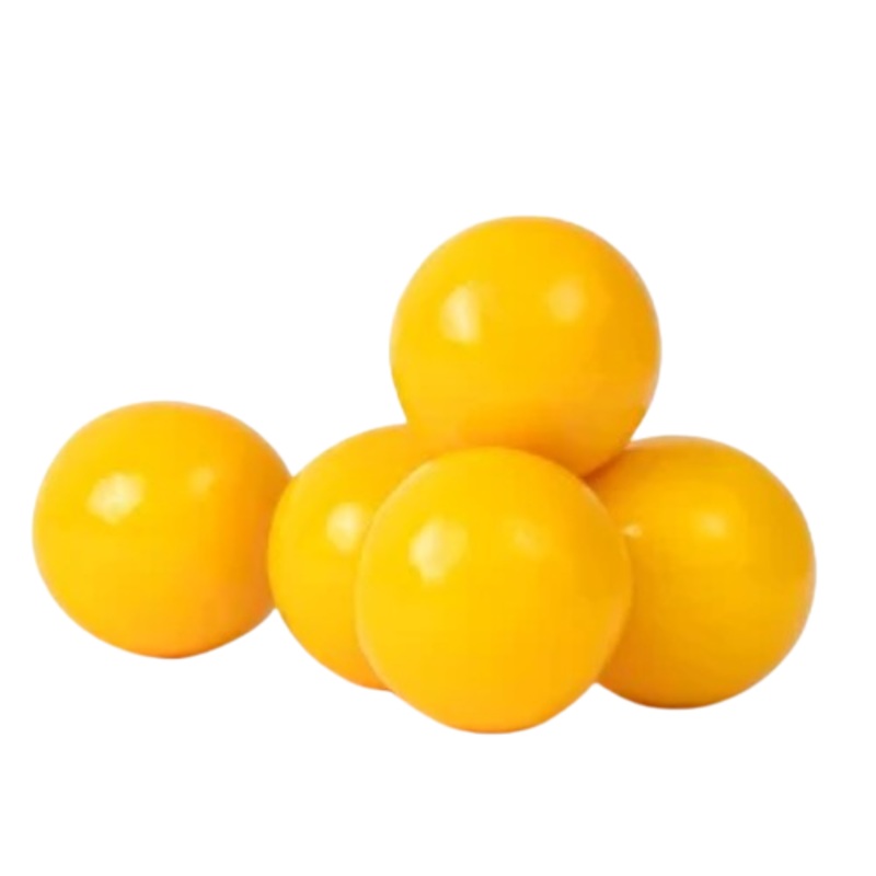All City Candy 1″ Yellow Gumballs Banana Flavored 3 lb. Bulk Bag