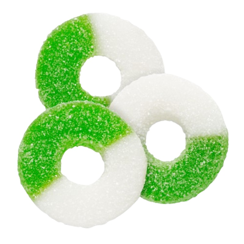 Apple Gummi Rings – 4.5 LB Bulk Bag