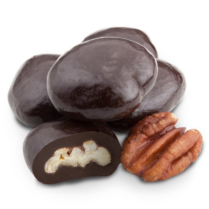Dark Chocolate Amaretto Pecans –  Bulk Bag