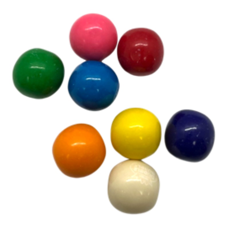 Dubble Bubble 8 Assorted Fruit Flavors Gumball 3 lb. Bulk Bag