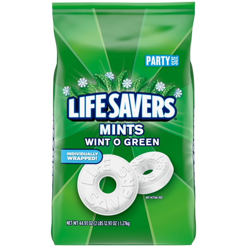 Lifesavers Wint O Green Mints 44.93 oz. Bag Party Size