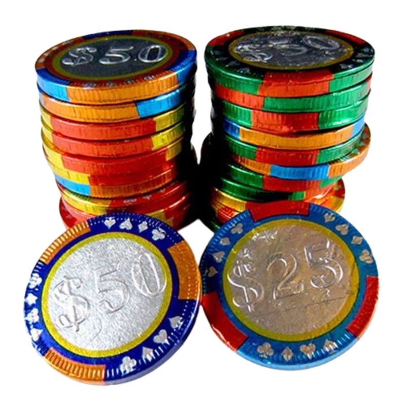 Milk Chocolate Casino Chips in Bulk