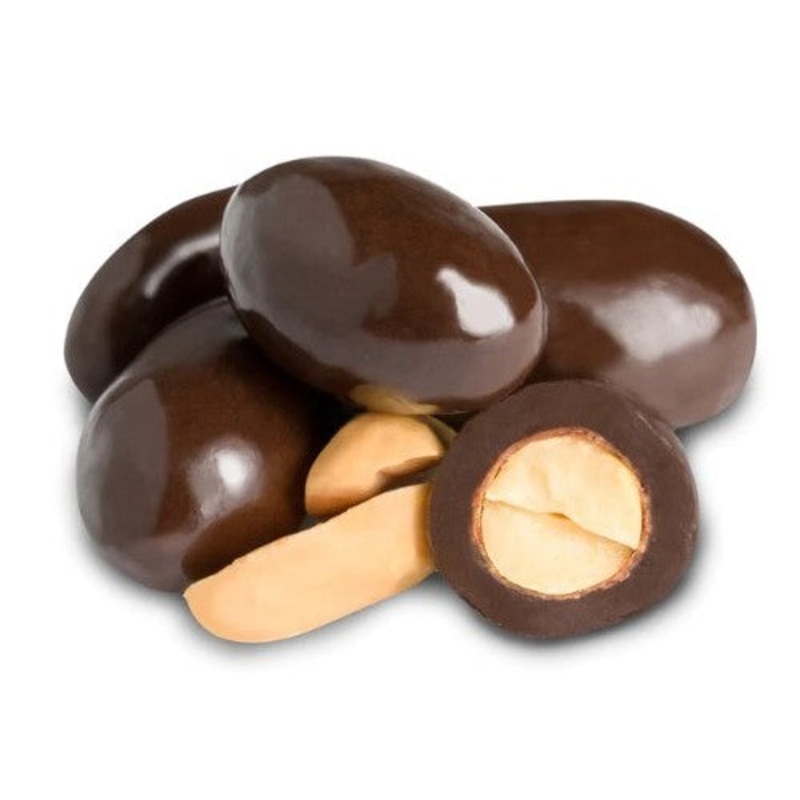 No Sugar Added Dark Chocolate Covered Peanuts – 2 LB Bulk Bag