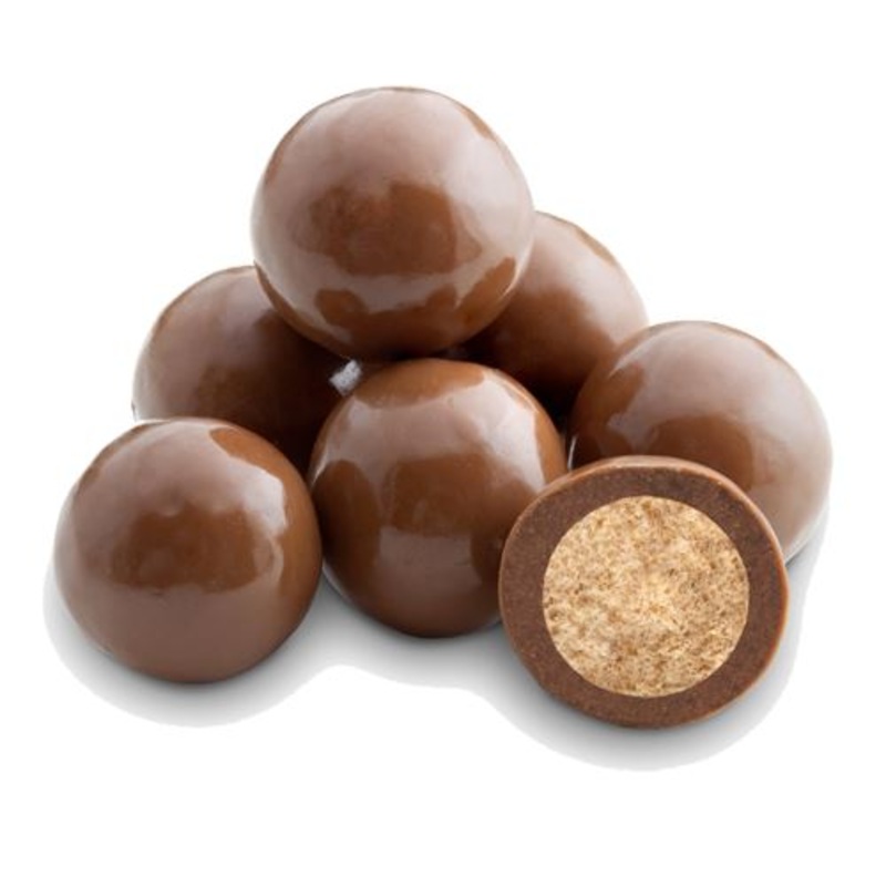 Reduced Sugar Milk Chocolate Malt Balls – 2 LB Bulk Bag