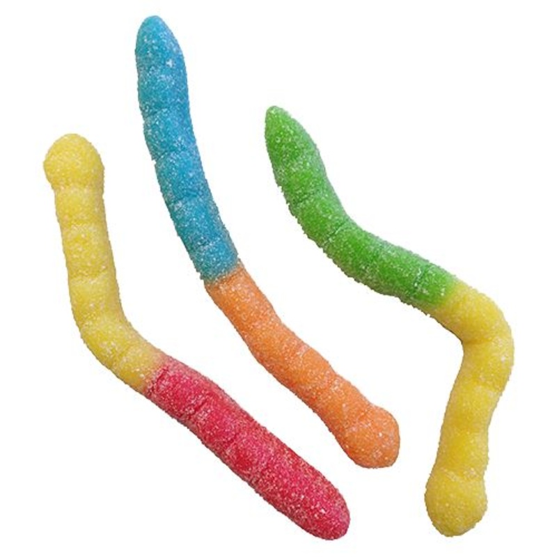 Sour Large Neon Gummi Worms