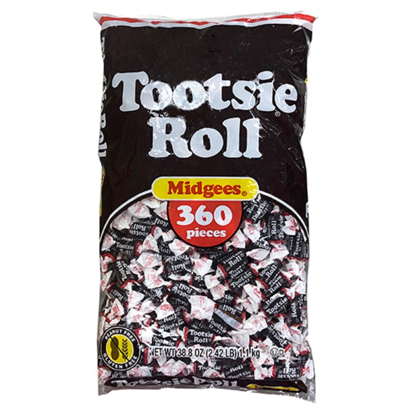 Tootsie Roll Mini Midgees – 2.42 LB Bulk Bag