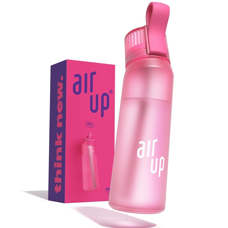 air up 22oz Hot Pink Water Flask – Sugar Free Flavored Bottle with Straw for Hydration and Refreshment