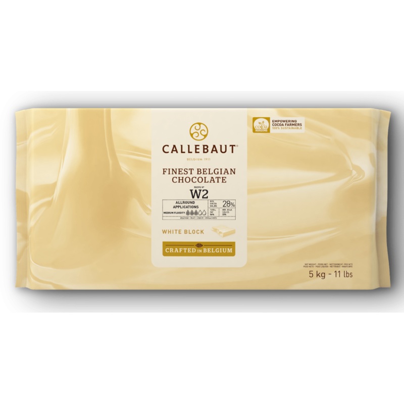 Barry W2NV-132 White Chocolate Blocks 55lbs