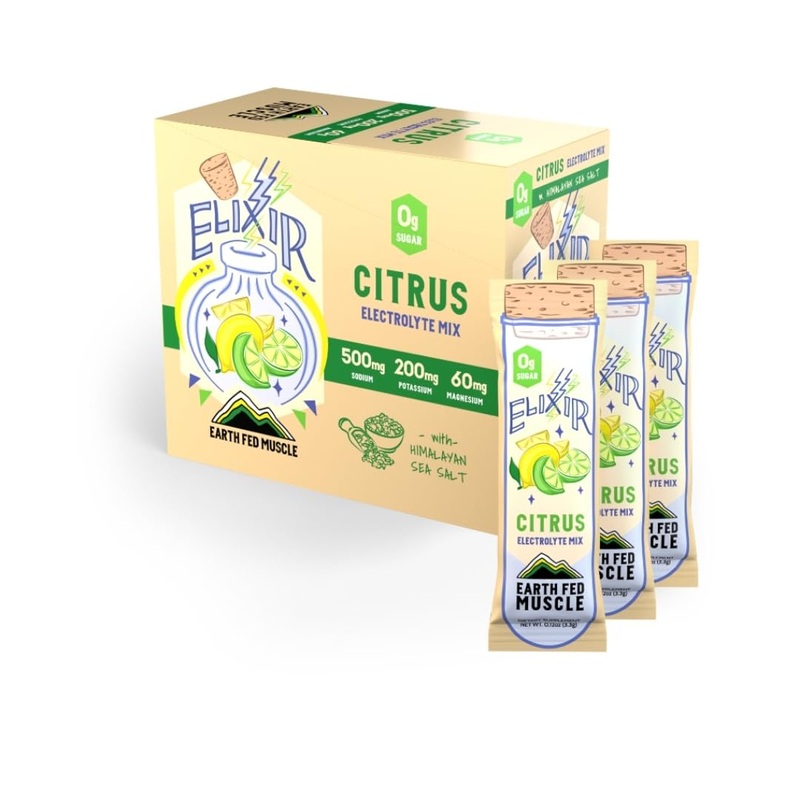 Elixir Citrus Electrolyte Packets – Zero Calorie, Sugar-Free, 30 Sticks