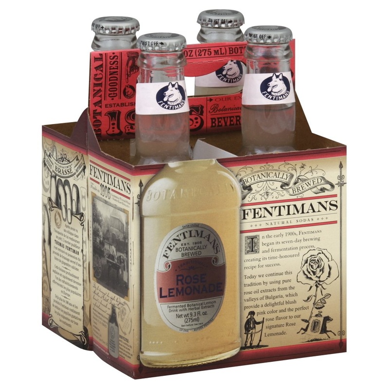 Fentimans Sparkling Rose Lemonade – Sparkling Pink Lemonade With Natural Ingredients & Pure Rose Extract, Mixer, Craft Soda, Bot