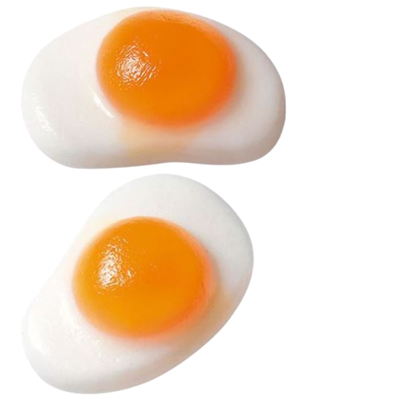 Giant Gummy Fried Eggs – 4.4 LB Bulk Bag
