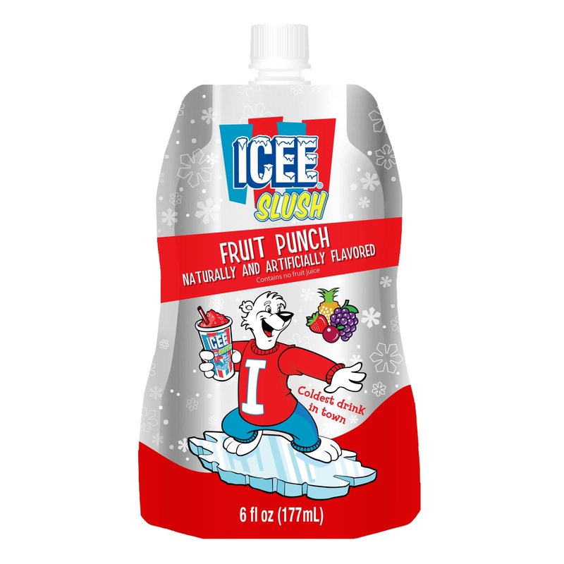 Icee Slush Fruit Punch Frozen Fruit Juice 6 Fl Oz Pouches – Just Freeze & Squeeze For Instant Slushy Maker, Great For Birthday P
