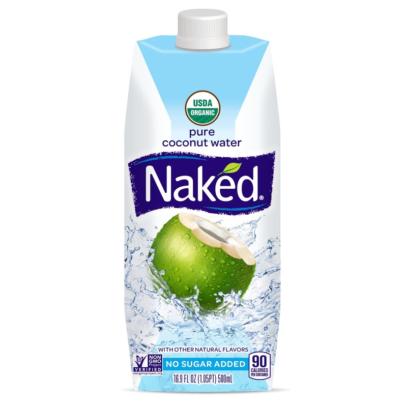 Naked Juice 100% Organic Pure Coconut Water, Usda Organic Certified, Non Gmo Project Verified, 16.9 Ounce(Pack Of 12)