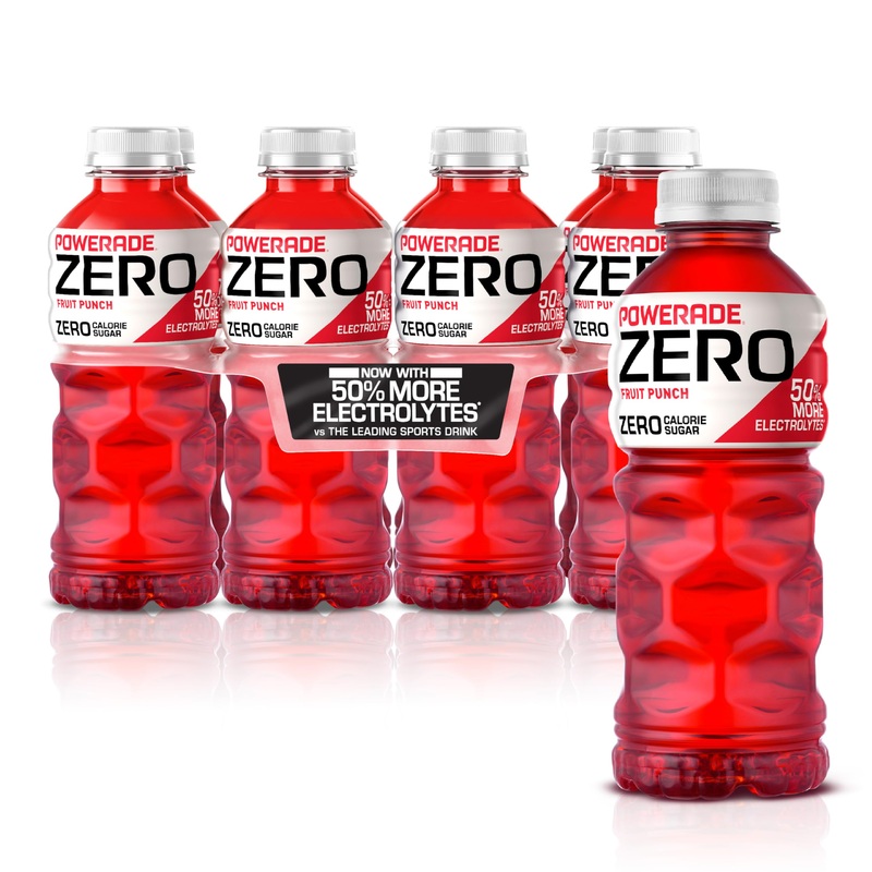 Powerade Zero Fruit Punch, 20 Fl Oz, 8 Pack