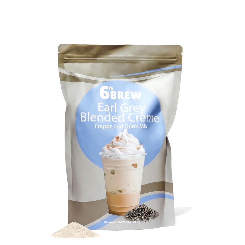 Premium Earl Grey Blended Crme Powder Mix To Make Frappes, Bubble/Boba Tea, Hot Or Iced Tea | Perfect For Home Or Cafe Or Restau