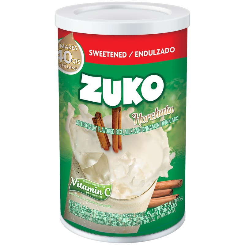 Zuko Horchata Instant Powder Drink, Canister, No Sugar Needed, 33.4 Oz (Pack Of 1)
