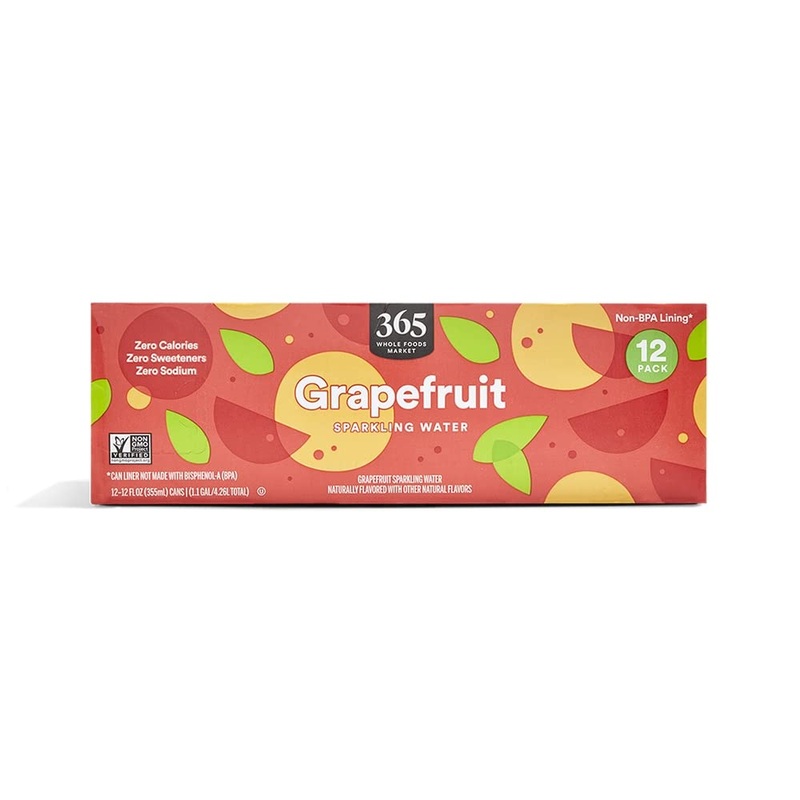 365 By Whole Foods Market, Grapefruit Sparkling Water, 12 Fl Oz