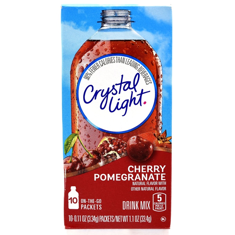 Crystal Light On The Go Cherry Pomegranate Drink Mix, 10-Packet Box (Pack Of 5)