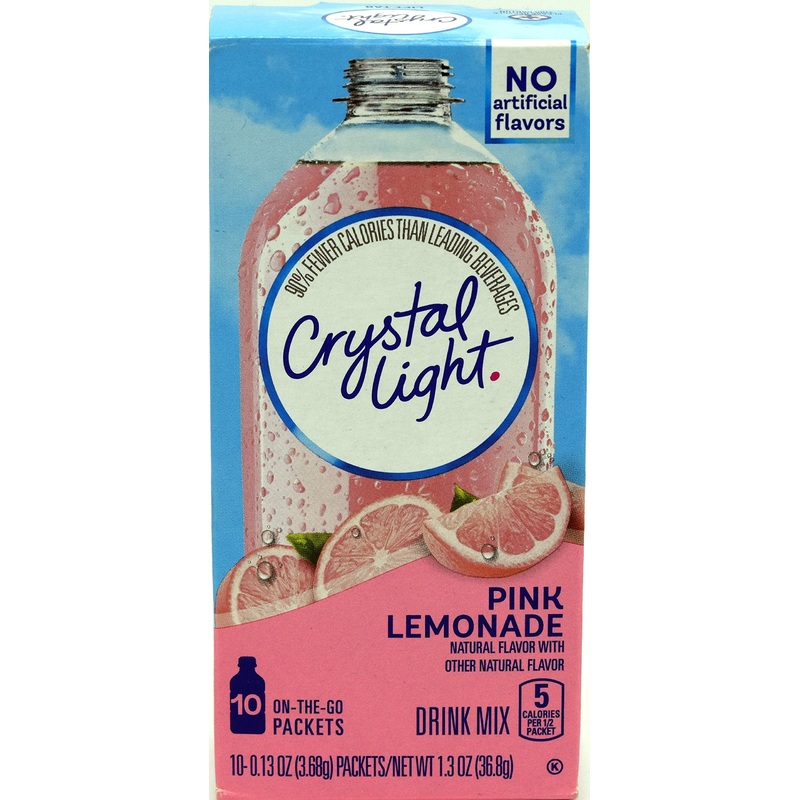 Crystal Light On The Go Pink Lemonade, 10-Packet Box (Pack Of 7)
