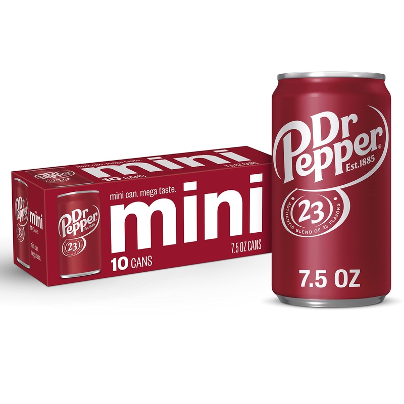 Dr Pepper – Mini Cans, 7.5 Oz, 10 Pk