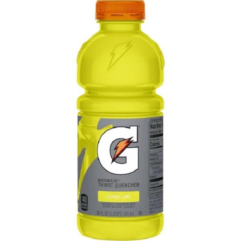Gatorade Sports Drink, Lemon Lime – Wide Mouth, 20-Ounce Bottles (Pack Of 24)