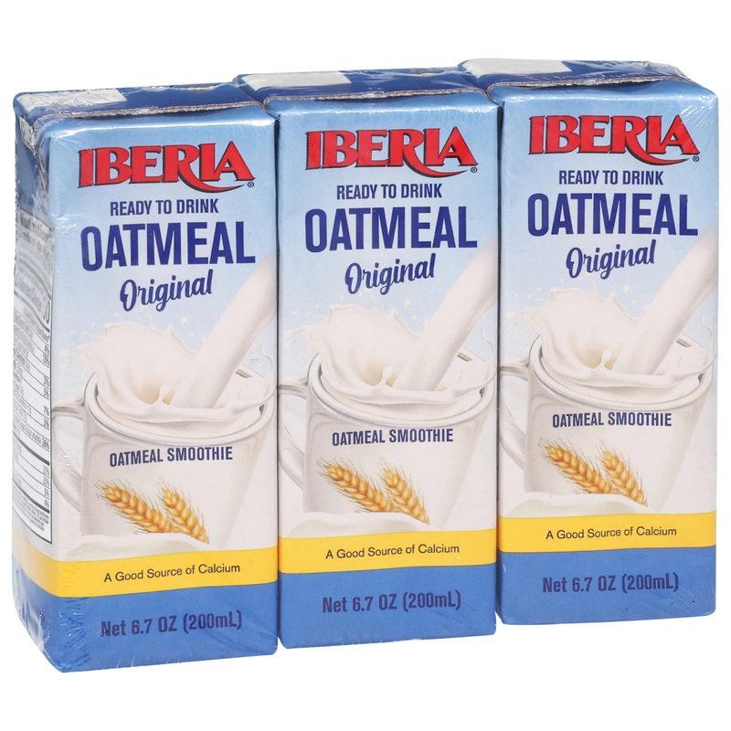 Iberia Oatmeal Drink, Ready-To-Drink, Shelf Stable, Good Source Of Calcium, Original Oatmeal Smoothie 6.8 Fl Oz Single Serve Pac