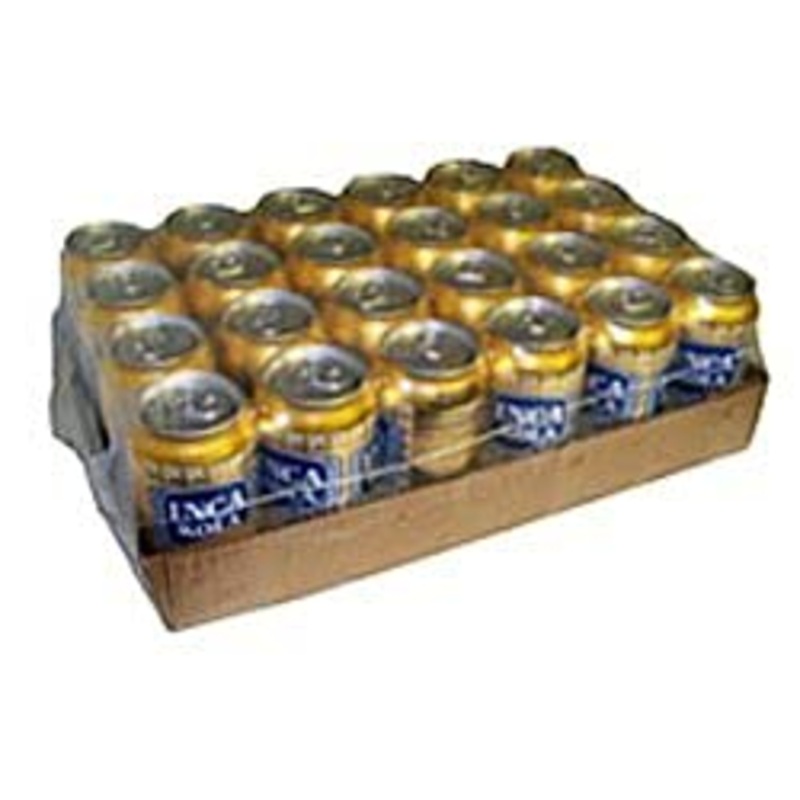 Inca Kola Golden Carbonated Beverage Soda – La Kola Dorada – 12 Oz Cans – 24Pk