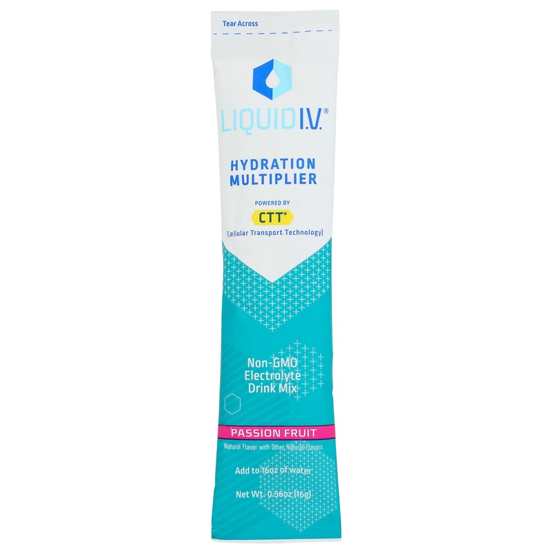 Liquid I.V. Passion Fruit Flavored Hydration Multiplier Electrolyte Drink Mix, 10 Counts, Non Gmo, 5.65 Ounces (Pack Of 1)