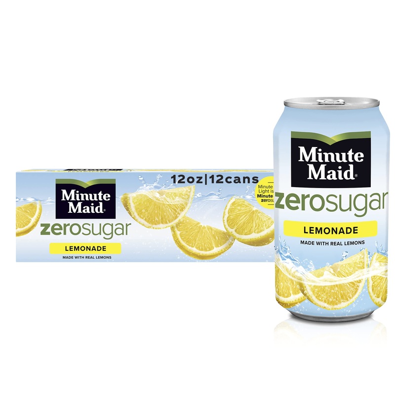 Minute Maid Light Lemonade Fruit Drink, 12 Fl Oz (Pack Of 12)
