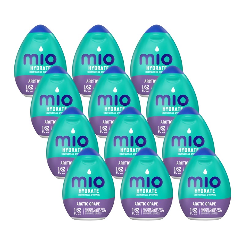 Mio Sport Liquid Water Enhancer, Arctic Grape, 1.62 Oz. (Pack Of 12)