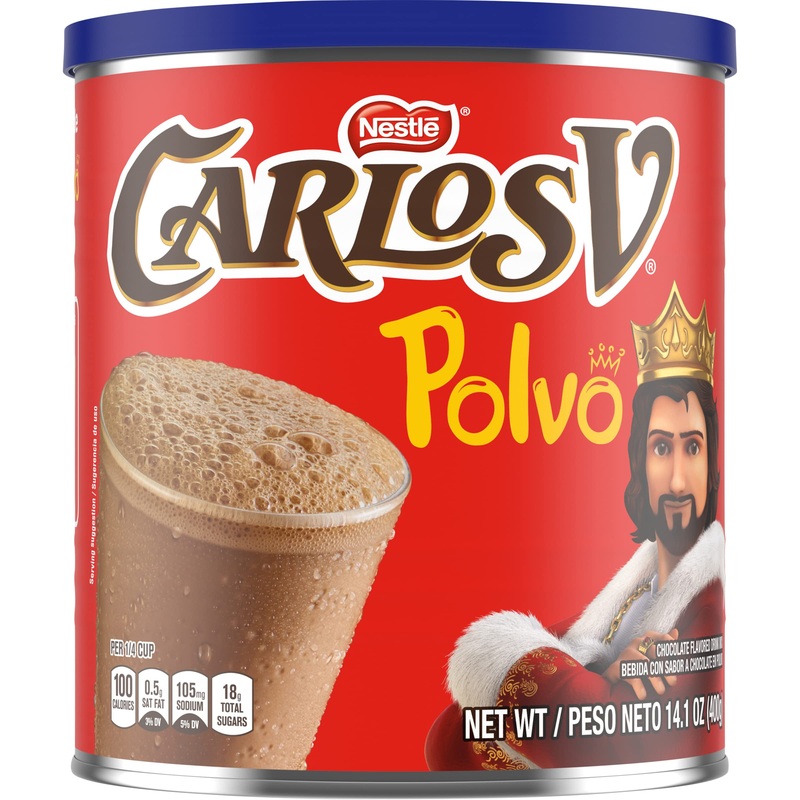 Nestle Carlos V Chocolate Drink Mix, 14.1-Ounce Containers (Pack Of 12)